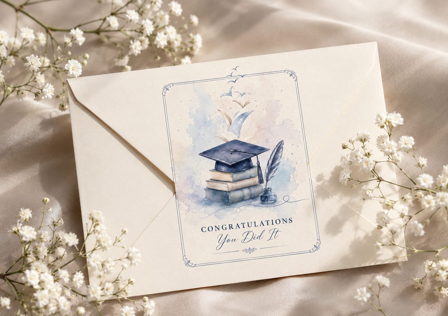 Congratulations card with envelope